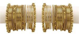 Gold Plated Traditional Fancy Bangles Set for girls & women