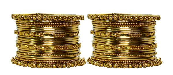 Gold Plated Traditional Fancy Bangles Set for girls & women