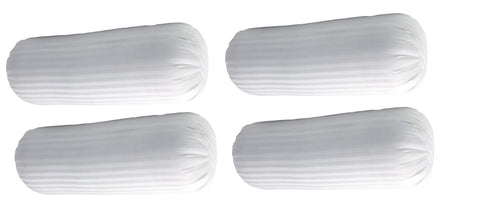 High Quality and Best Fiber Soft Bolster Pillow (White) Set of 4